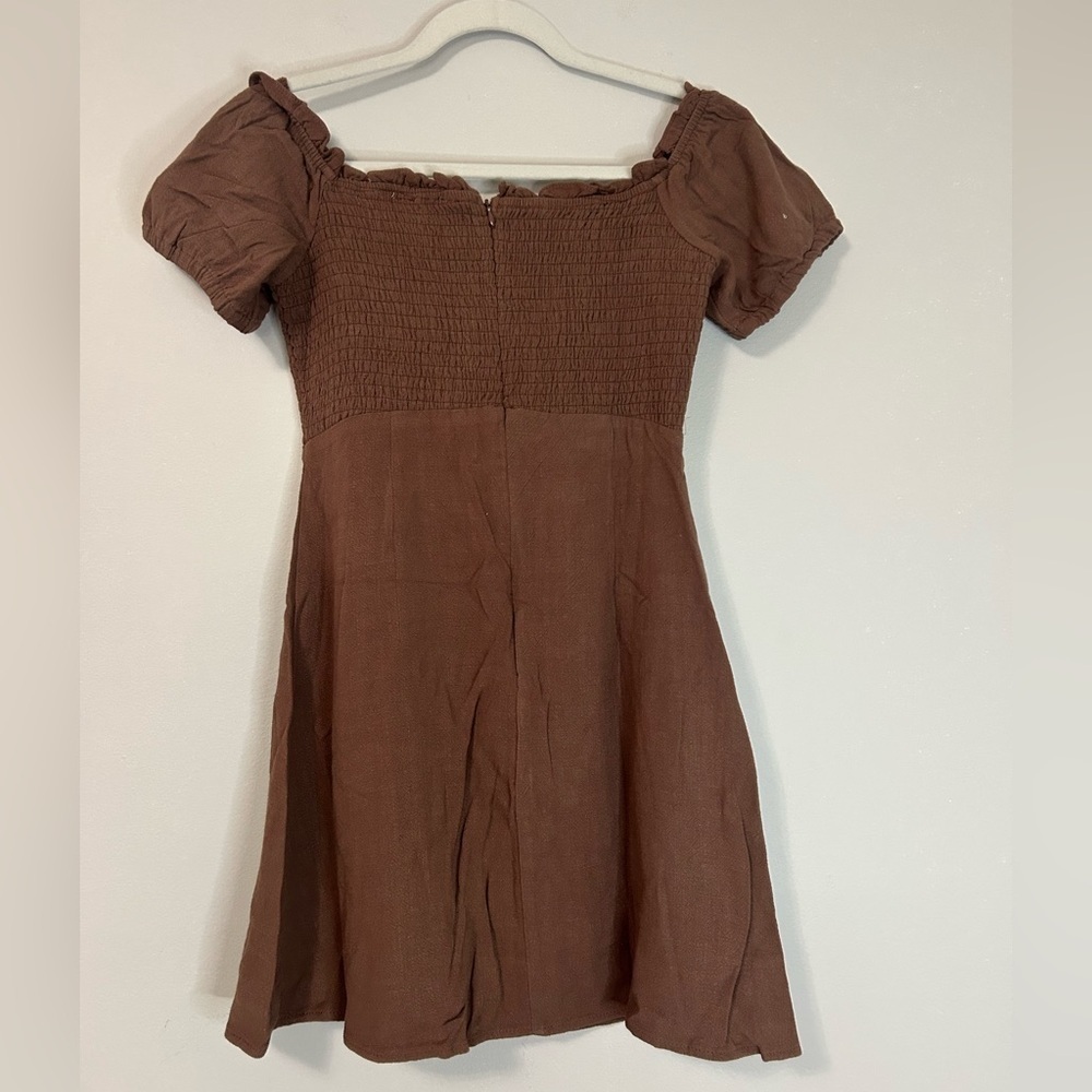 NWOT Gilli Brown Mini Dress, Size S - Picture 8 of 8